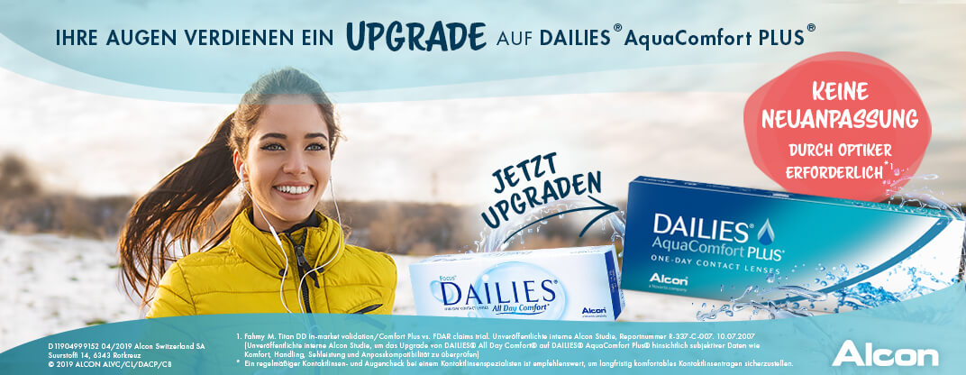 Jetzt upgraden auf Dailies Aqua ComfortPlus